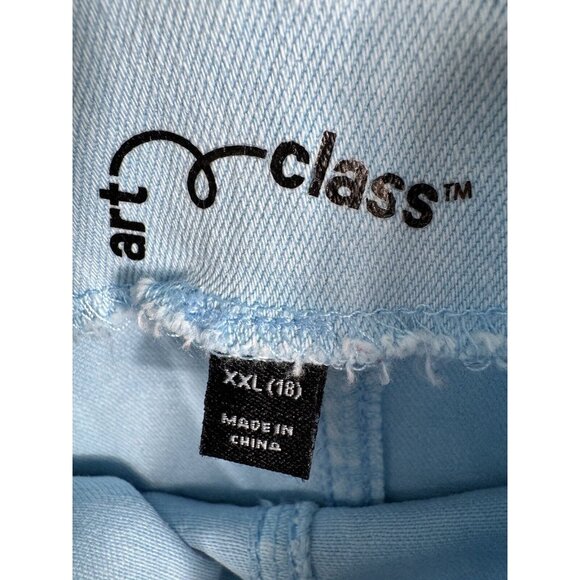Art Class Women’s Denim Overalls 2X Large Size 18 Stretch Pastal Blue - Picture 5 of 16